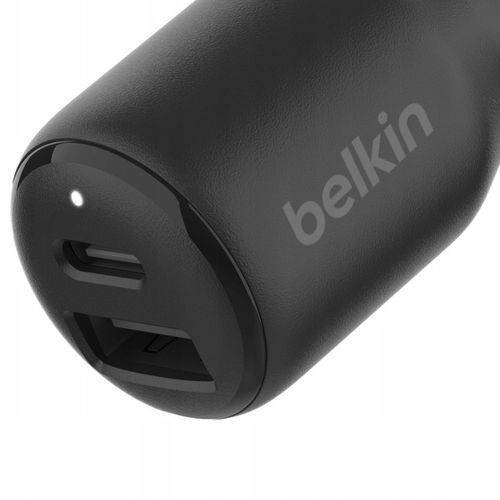 Belkin Ładowarka samochodowa - USB-C PD 3.0 3A PPS 30W + USB-A 12W, mała na Arena.pl