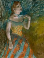 The Singer in Green, Edgar Degas - plakat 21x29,7 cm