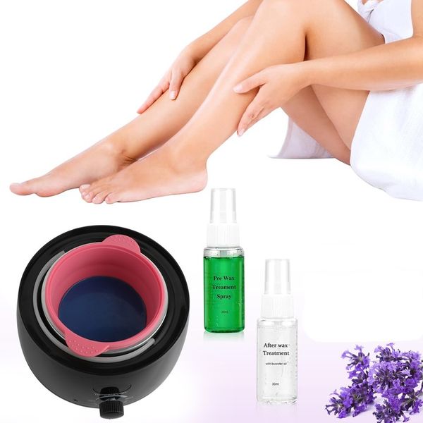 Zestaw do depilacji PODGRZEWACZ 500ml 100W 5x wosk twardy LED wyświetlacz zdjęcie 8