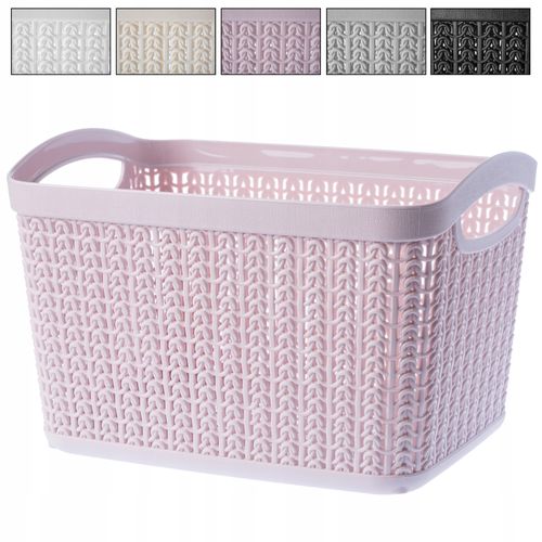 KOSZYK PLASTIKOWY PUDEŁKO POJEMNIK 6,6L KOLORY na Arena.pl