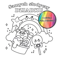 Karnet Kolorowanka, Słodycze Dla Dziadka