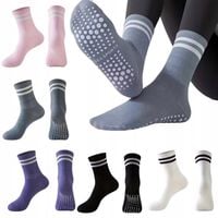 SKARPETKI DAMSKIE UNISEX 5 PAR SPORTOWE ANTYPOŚLIZOWE, na siłownie,