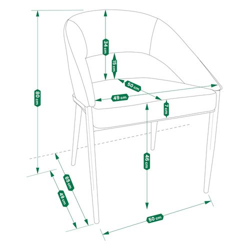 krzesło bergamo czarno-szare na Arena.pl