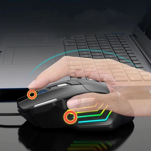 MYSZKA GAMINGOWA MYSZ DLA GRACZY PRZEWODOWA KOMPUTEROWA LED RGB na Arena.pl