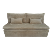 Sofa wypoczynkowa Aster taupe sztruksowa rozkładana z funkcją spania