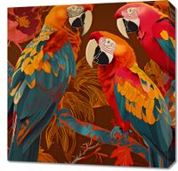 Obraz 60x60cm Kolorowe Ary