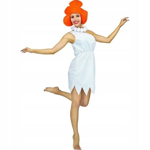 STRÓJ KOBIETA JASKINIOWIEC WILMA PRZEBRANIE FLINTSTONOWIE HALLOWEEN S / M na Arena.pl