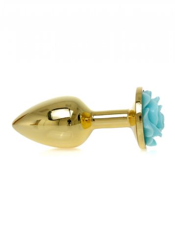 plug jewellery gold plug rose  light blue na Arena.pl