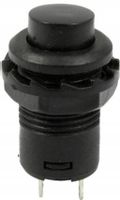 Przycisk chwilowy SPST NO czarny 12mm