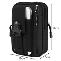 SASZETKA NERKA + PAS TAKTYCZNY MĘSKA CZARNA TAKTYCZNA WOJSKOWA NA PASEK