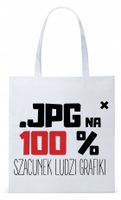 Dla Grafika Na Prezent Torba Eco Biała Shopper Z Nadrukiem Ze Zdjęciem
