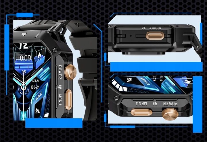 CUBOT X1 AMOLED SMARTWATCH ZEGAREK BAROMETR PULS ROZMOWY TEL 100 DNI zdjęcie 15