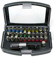 ZESTAW BITÓW KOŃCÓWEK 32el + ADAPTER w WALIZCE TORX INBUS IMBUS PH PZ MIX