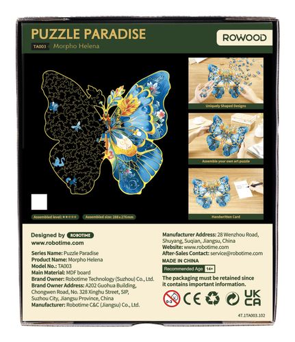 Puzzle Robotime 200 elementów Morpho Helena na Arena.pl