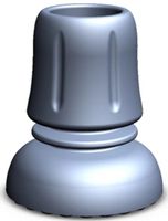 Nasadka końcówka do kul/lasek/balkoników guma 22mm