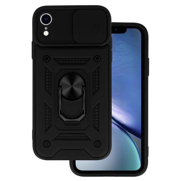 Slide Camera Armor Case do Iphone XR Czarny zdjęcie 1