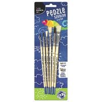 pędzle szkolne 6szt. kidea 4245