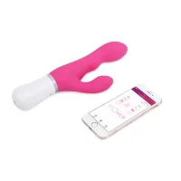 lovense nora vibrator - model z bluetooth, podwojna stymulacja, rożowy
