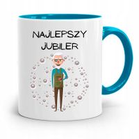 Dla Jubilera Kubek Błękitny Najlepszy Jubiler Z Nadrukiem Ze Zdjęciem