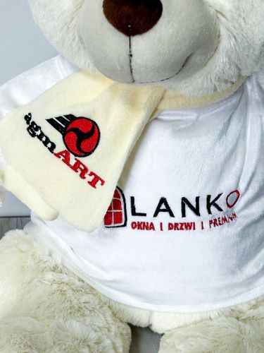 PLUSZOWY MIŚ brązowy z koszulką personalizacja PREZENT na WALENTYNKI HAFT na Arena.pl