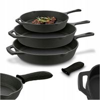 Zestaw PATELNI Żeliwnych Indukcja do PIEKARNIKA Konighoffer 20/24,5/29cm