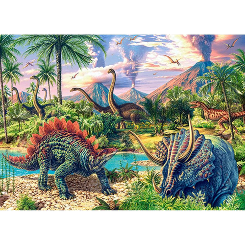 PUZZLE 120EL. DINOSAUR VOLC. na Arena.pl