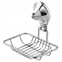 MYDELNICZKA NAŚCIENNA Z PRZYSSAWKĄ NA MYDŁO STAL