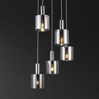 Nowoczesna LAMPA wisząca DONATI 5251 Rabalux szklany zwis kaskada chrom