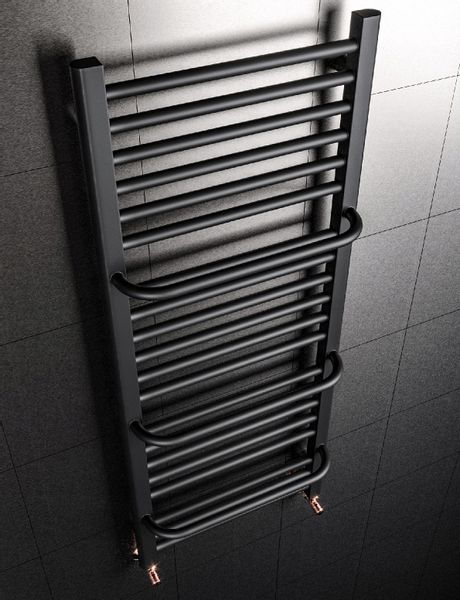 GRZEJNIK ŁAZIENKOWY POWER 1350x550 CZARNY MAT zdjęcie 5