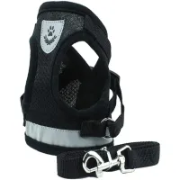 Szelki XS bez uciskowe spacerowe dla psa kota królika miękkie odblask