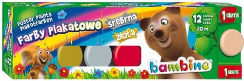 BAMBINO FARBY PLAKATOWE 12 KOL + 1 20 ML na Arena.pl