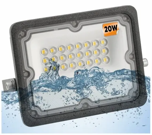 Halogen LED Naświetlacz Reflektor 20W Wodoszczelny Zewnętrzny IP65 PREMIUM na Arena.pl