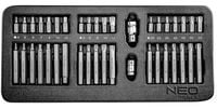 końcówki wkrętakowe 30-75 mm zestaw 40 sztuk wkładka - t n84-236