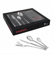 ZWIEGER DIAMOND ZESTAW SZTUĆCÓW 24 EL / 6 OSÓB POŁYSK STAL NIERDZEWNA 18/10