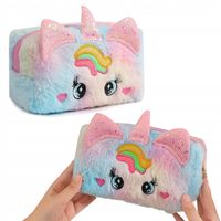 PIÓRNIK SZKOLNY 3D JEDNOROŻEC DLA DZIEWCZYNKI KOTEK DO SZKOŁY RÓŻOWY