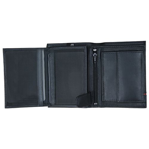 portfel z lampasem vimax - czarno-czerwony na Arena.pl