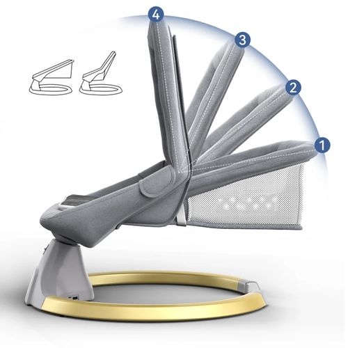 leżaczek dla niemowląt bujaczek elektryczny nicekids + pilot bluetooth na Arena.pl