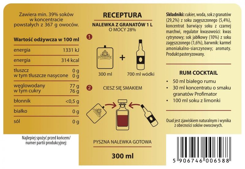 Koncentrat owocowy GRANAT zdjęcie 2
