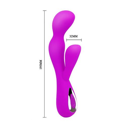 wibrator z masażerem łechtaczki gspot 19cm 10 tryb na Arena.pl