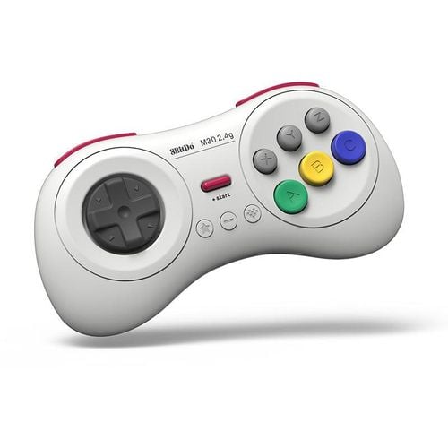 Kontroler bezprzewodowy 8BITDO M30 2.4G Biały na Arena.pl