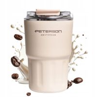 Kubek termiczny termos na kawę herbatę mały szczelny do auta 360ml Peterson