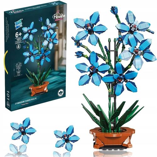 KLOCKI KWIATY BUKIET KONSTRUKCYJNE KREATYWNE PREZENT DLA NIEJ 1097ELEMENTÓW na Arena.pl