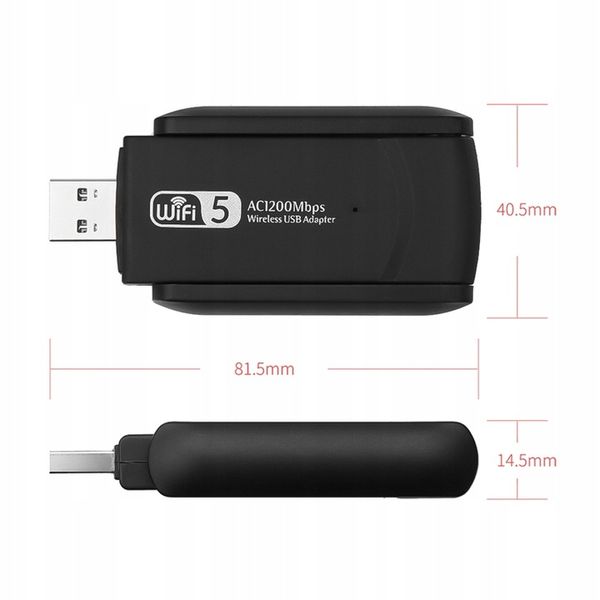 KARTA SIECIOWA WI-FI ADAPTER USB 3.0 1300Mbps DUAL zdjęcie 10
