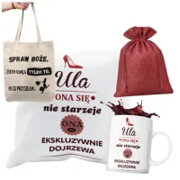 PREZENT NA 40 50 60 30 URODZINY DLA KOBIETY ZESTAW + TORBA NA ZAKUPY