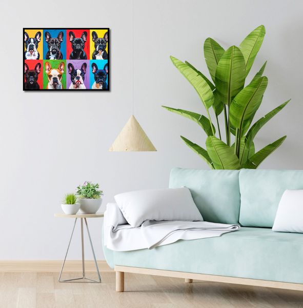 Plakat 55x40cm Buldogi Francuskie zdjęcie 4