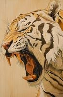 Plakat 53x81cm Majestatyczny Ryk Tygrysa