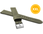 LAVVU XXL Szyty oliwkowy pasek SPORT z luksusowej skóry Top Grain - 20 XXL