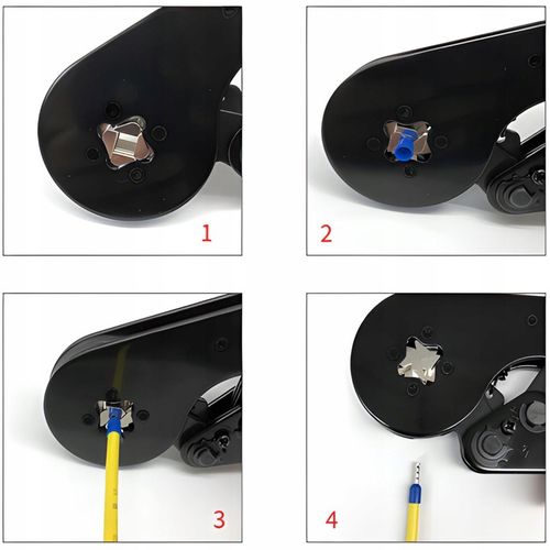 ZACISKARKA KONEKTORÓW KOŃCÓWEK 0,25-10 ŚCIĄGACZ IZOLACJI + 600 szt. na Arena.pl