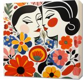Obraz 60x60cm Kwiatowy Romans