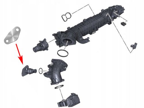 624 Zaślepka EGR N47N N57N N57Z B37 BMW 2.0 3.0 D na Arena.pl